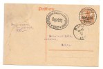 Lettre - BELGIQUE Occupée, - HUY-HOEL  - EP Allermand Type Germania à 7 1/2 Cent Orange - 1917 - Briefe U. Dokumente