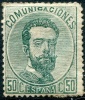 Ed 126* Amadeo 50 Céntimos Verde De 1872 En Nuevo, Catálogo 130 Eur - Ongebruikt