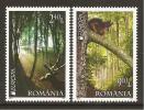 La ROUMANIE - L´EUROPE 2011 - SUJET ANNUEL " LES FORÊTS  ;. - SÉRIE  2  Timbres  - DENTELÉE - 2011