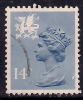 WALES GB 1981 QE2 14p GREY BLUE USED MACHIN STAMP SG W 39... ( C998 ) - Gales