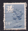 WALES GB 1981 QE2 14p GREY BLUE USED MACHIN STAMP SG W 39... ( C999 ) - Gales