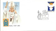 Papal Visit 1986 Special Pope Postmark Papal Visit 30th Nov 1986 Perth WA 6000 Unaddressed Cover - Poststempel