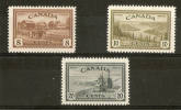 CANADA 1946 PEACE 8c, 10c, 20c SG 401, 402, 404 MOUNTED MINT Cat £10.75 - Nuevos