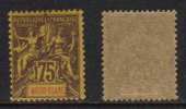 DIEGO SUAREZ - MADAGASCAR / 1894 - 75 C. VIOLET NOIR SUR JAUNE # 49 ** / COTE 22.00 EUROS (T1446) - Ongebruikt