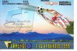 Viareggio-coppa Carnevale -torneo Mondiale Di Calcio 51° -1999 Con Annullo E Francobollo Postale - Viareggio
