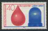 Deutschland Germany 1974 Mi 797 YT 646 ** Drop Of Blood + Emergency Light – Blood Donor + Accident/Rescue Services - Unfälle Und Verkehrssicherheit