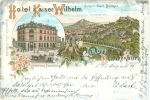 Blankenburg, Farb-Litho, Hotel Kaiser Wilhelm, 1897 - Blankenburg