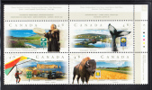 Canada MNH Scott#1783a Upper Right Plate Block 46c Scenic Highways - Plate Number & Inscriptions