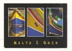 Cp, Malte, Brightly Coloured Boats, Multi-Vues, écrite - Malta