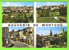 MONTCUQ / VUE GENERALE / LA GRAND RUE / EGLISE SAINT PRIVAT/ Carte écrite - Montcuq