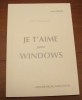 Je T'aime Pour Windows Soft Collection Micro Application Manuel Seul Mode D´emploi - Informatique