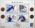 Norway 1991  Olympische Winterspiele Lillehammer 1994  MiNr. 1074-1077  BLOCK 16 MNH (**)  ( Lot 1246 ) - Ungebraucht
