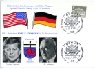 West-Berlin, John F. Kennedy - Dr. Conrad Adenauer_1, Sonderstempel BONN, 23.6.1963 - Events