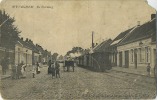 Wijnegem  :  De Steenweg  (  TRAM )  (  état - Staat Kaart  :  Rechtse Hoek Boven -- Scheurtje Midden Boven)  Stoom Tram - Wijnegem