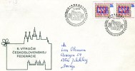Czechoslovakia- First Day Cover FDC(Tiskopis) -"CSSR" Issue [Praha 1.1.1974] -posted To Sweden - FDC