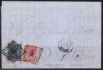 T)1866 CIRC.COVER SAN GARCIA(SEGOVIA)TO SANTANDER NICE COMBINATION XF¡ - Cartas & Documentos