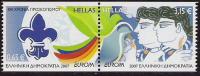 2007 Gréce Griechenland Yv. 2390-1  Mi. 2421-2 C **MNH   Booklet Stamp   Europa: Pfadfinder. - 2007