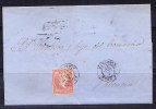 T)1859 CIRC. COVER SPAIN LA RODA ALBACETE TO VALENCIA XF¡- - Lettres & Documents