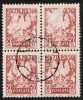 POLAND  Scott #  J 121  VF USED Blk. Of 4 - Portomarken