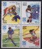 India MNH 2004, Se-tenent Of 4, Olympics Athens, Wrestling, Shooting, Hockey, Athletics, Sport - Unused Stamps