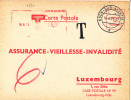 7820# LUXEMBOURG CARTE POSTALE TAXE MECANIQUE 6 Francs Obl ESCH SUR ALZETTE 1973 - Lettres & Documents