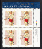 Canada MNH Scott #1815 Upper Right Plate Block 46c Angel With Drum - Christmas Victorian Angels - Num. Planches & Inscriptions Marge