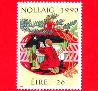 IRLANDA - Usato - 1990 - Natale - Christmas - Nollaig  - Bambino Che Prega - 26 - Used Stamps