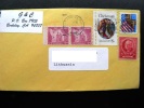 Cover Sent From USA To Lithuania, 1996 Christmas Art Noel Flag The Alamo - Cartas & Documentos