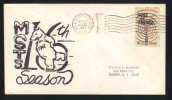 POLAIRE - USA - POLAR - ANTARCTICA - US NAVY - OURS - BEAR  / 1967 OBLITERATION SUR LETTRE (ref 3269) - Storia Postale