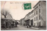 Cogolin, Carrefour De La Poste, 1908, éd. Maunier, Poids Public, Grand Hôtel Cauvet, Rousseurs, Scan Recto-verso - Cogolin