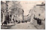 Rians (Var, 83), Place Du Portail, 1909, éd. L. O. N° 8, Pub. Chocolat Menier - Rians