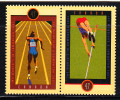 Canada MNH Scott #1908a Se-tenant Pair 47c IAAF World Championships - Nuevos