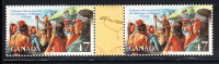 Canada MNH Scott #1915i Pair With Gutter 47c The Great Peace Of Montreal - Unused Stamps