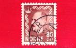 NORVEGIA - NORGE - 1951 - Re Haakon VII - 80 - Used Stamps
