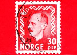 NORVEGIA - NORGE - Usato - 1951 - Re Haakon VII - 30 - Used Stamps