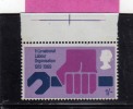 GREAT BRITAIN GRAN BRETAGNA 1969  50th ANNIVERSARY INTERNATIONAL LABOUR ORGANIZATION LAVORO OIL SHILLING 1sh MNH - Unused Stamps