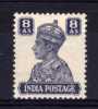 India - 1940 - 8 Annas Definitive - MH - 1936-47 King George VI