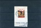 Greece- "Athletes Preparing" 15dr. Stamp On Fragment With Bilingual "NAXOS (Cyclades)" [2.7.1984] X Type Postmark - Postmarks - EMA (Printer Machine)