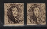 BELGIQUE N° 6 & 6 A  Obl. Superbes - 1851-1857 Medaillen (6/8)