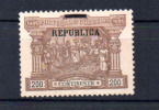 1911  Portugal : 200c Vasco De Gama Surchargé, Yv. 192 (*) Neuf Sans Gomme, Cote 130 € Et 77€ Si Ø - Nuovi