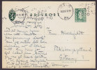 Norway Postal Stationery Ganzsache Entier 25 Ø Brevkort TMS OSLO 1957 To GÖTEBORG Sweden (2 Scans) - Postwaardestukken