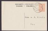 Finland Postal Stationery Ganzsache Entier 1 M Postkort Deluxe SALO 1927 To ÅBO (2 Scans) - Postal Stationery