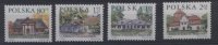 Pologne ** N° 3599 à 3602 - Série Courante. Résidences - Unused Stamps
