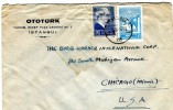 Turkey- Cover Posted From "Ototurk" Co./ Istanbul [9.5.1946] To "Borg Warner International Corp."/ Chicago-Illinois USA - Covers & Documents