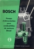 Technische Brochure BOSCH - Stuttgart - Pompe D' Alimentation - Auto