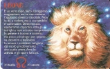 TARJETA DE SAN MARINO DE HOROSCOPOS - LEO  (NUEVA-MINT) LEON-LION - San Marino