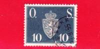 NORVEGIA - NORGE - 1951 - SERVIZIO STEMMA "O. S." - 10 - Used Stamps