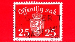 NORVEGIA - NORGE - Usato - 1946 - Stemmi Araldici - Questione Pubblica - Offentlig Sak - 25 - Used Stamps