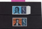 GREAT BRITAIN - GRAN BRETAGNA 1966 ANNIVERSARY DEATH ROBERT BURNS - 170 ° ANNIVERSARIO MORTE POETA SCOZZESE MNH - Ongebruikt