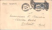 USA116 / Airmail 1927 To Hotel Statler, Detroit. Eingangsstempel Rueckseitig. (With Receiving Mark) - Briefe U. Dokumente